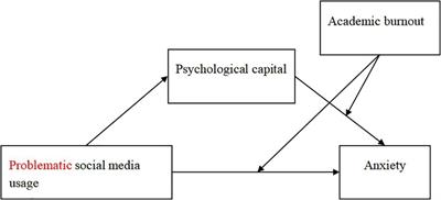 Problematic Social Media Usage and Anxiety Among University Students During the COVID-19 Pandemic: The Mediating Role of Psychological Capital and the Moderating Role of Academic Burnout